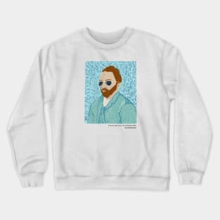 Vincent van Gogh Self-Portrait 1889 Classical Art Memes Crewneck Sweatshirt